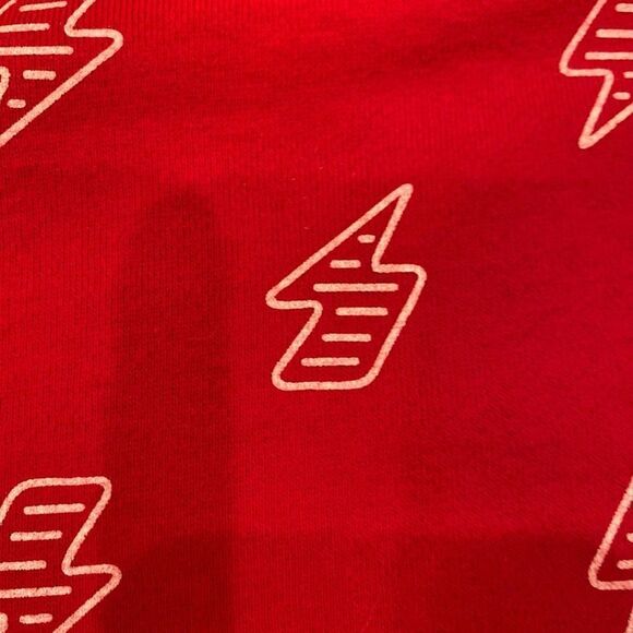 Colorful Planet Red Lightning Bolt Sweatshirt Unisex Size 2T - Picture 5 of 11